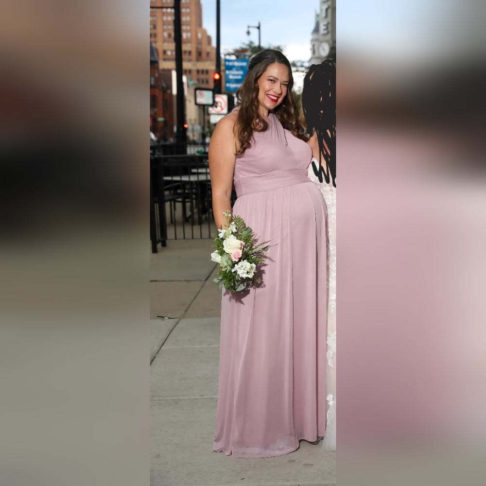 Dusty rose bridesmaid dress